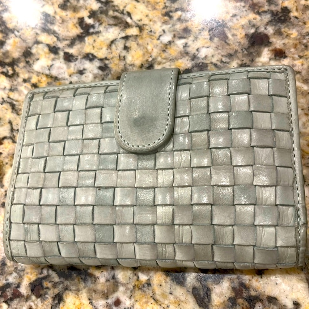 Mint Green Leather Wallet